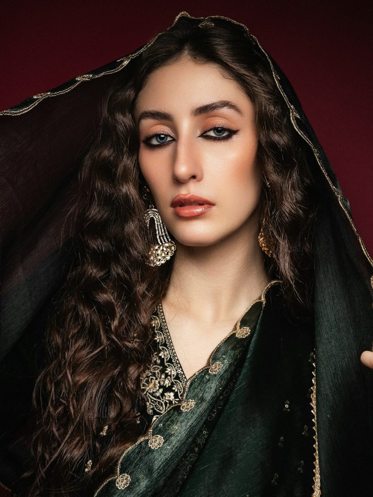 Ladies dark embellished traditional suit